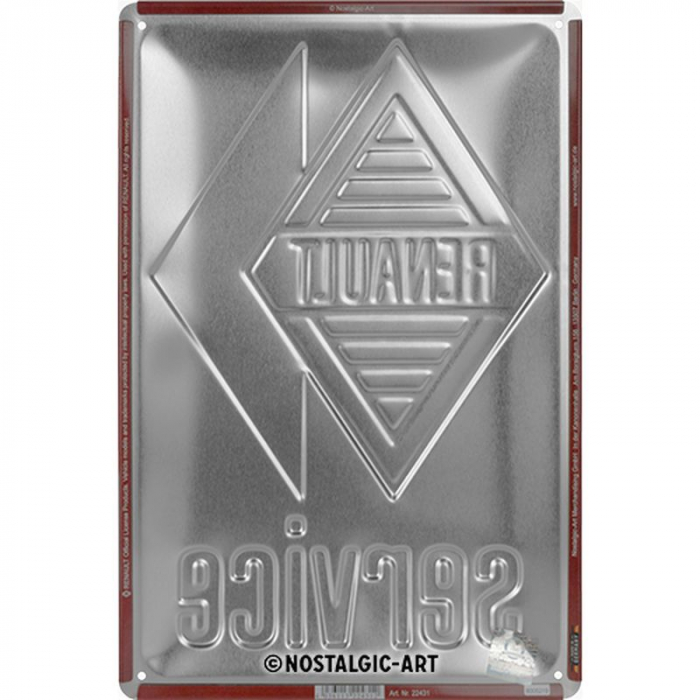 Blechschild Renault Service 3